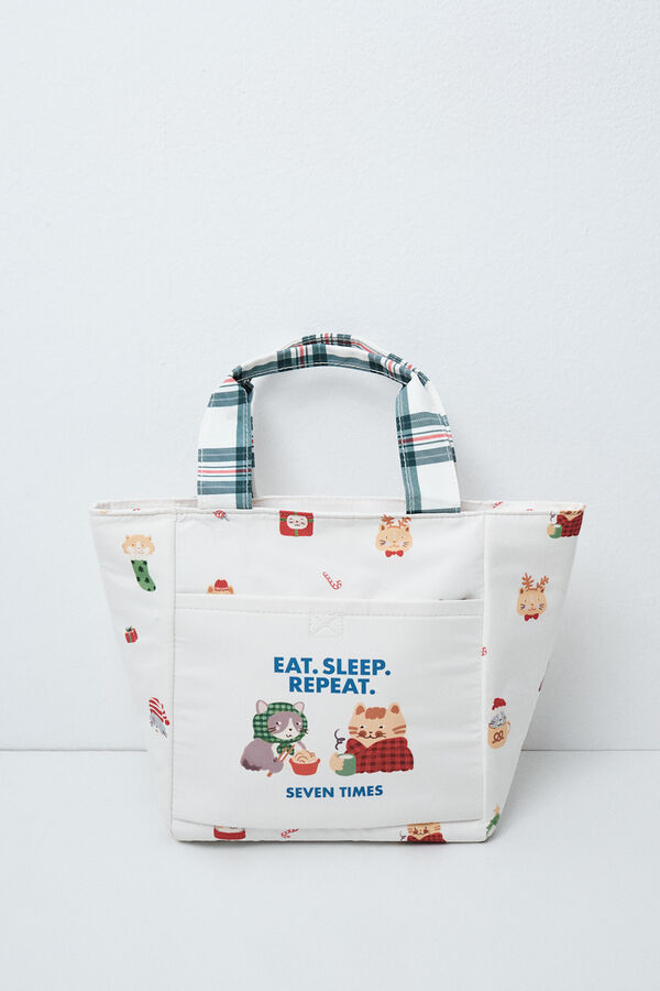 Women'secret Cat print lunch bag printed