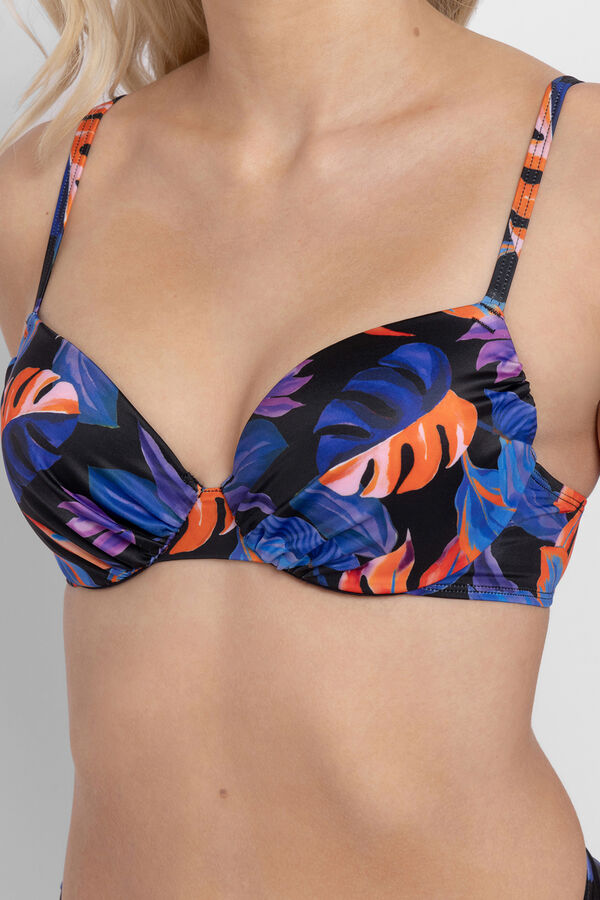 Dorina Top bikini relleno ligero Vybe negro