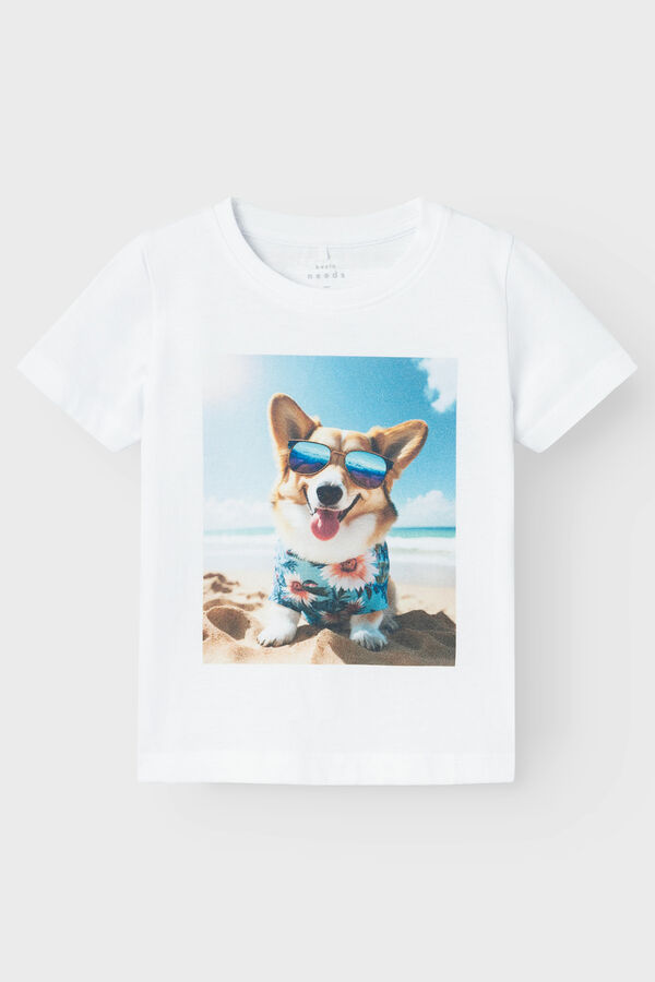 Womensecret Boy's T-shirt with fun print fehér