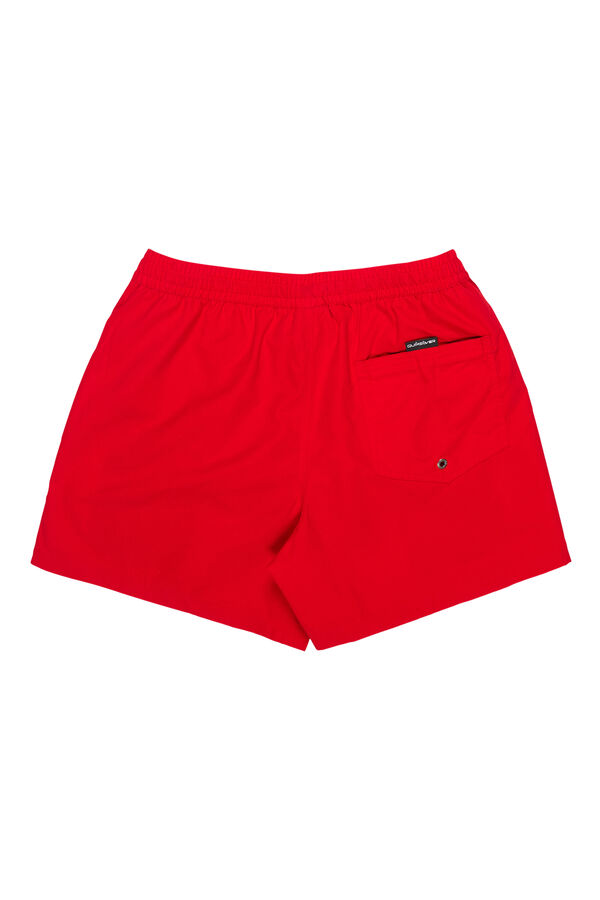 Quiksilver Plain drawstring swim shorts red