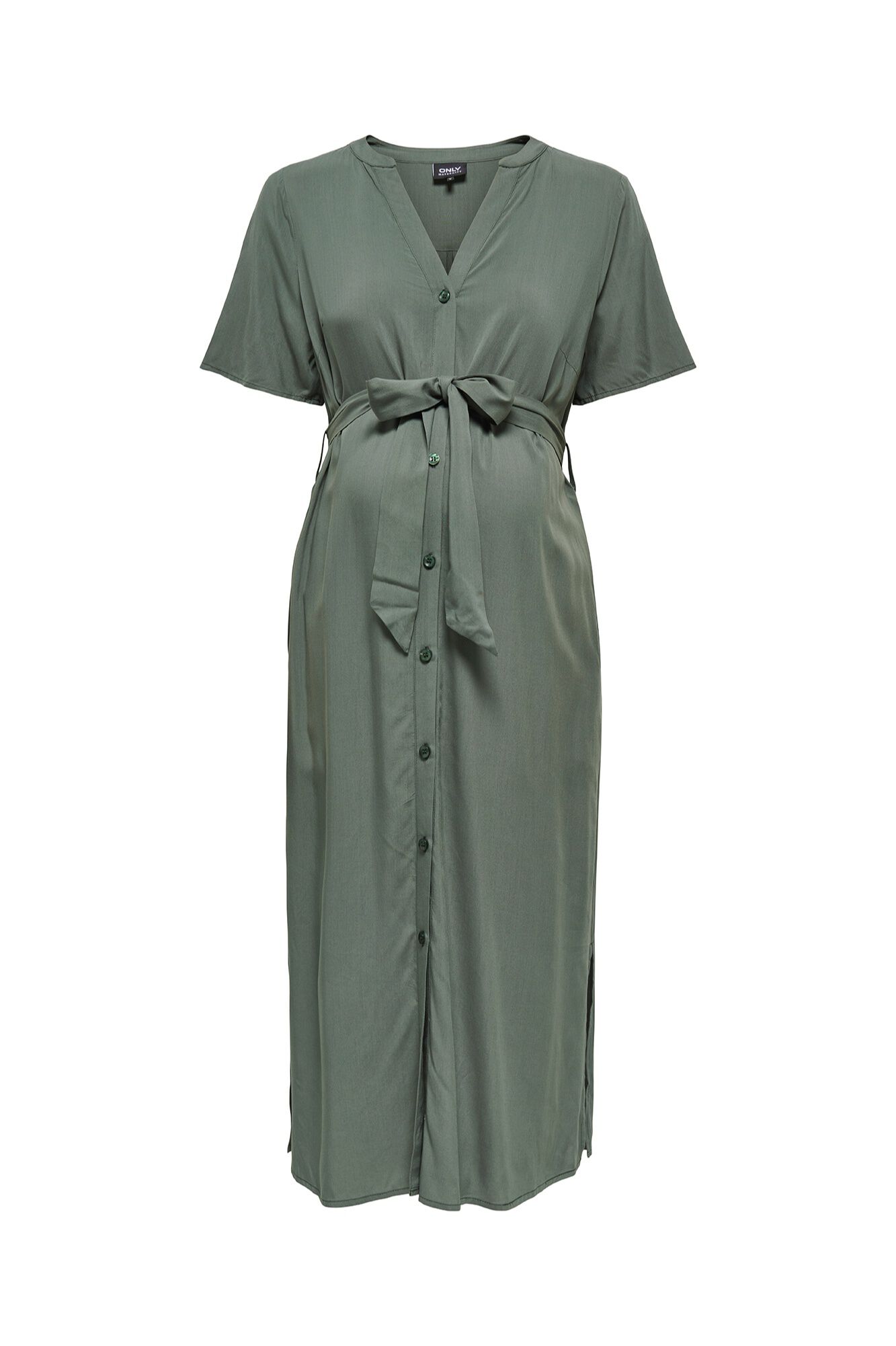 Only Maternity Vestido maternity con cintur&oacute;n