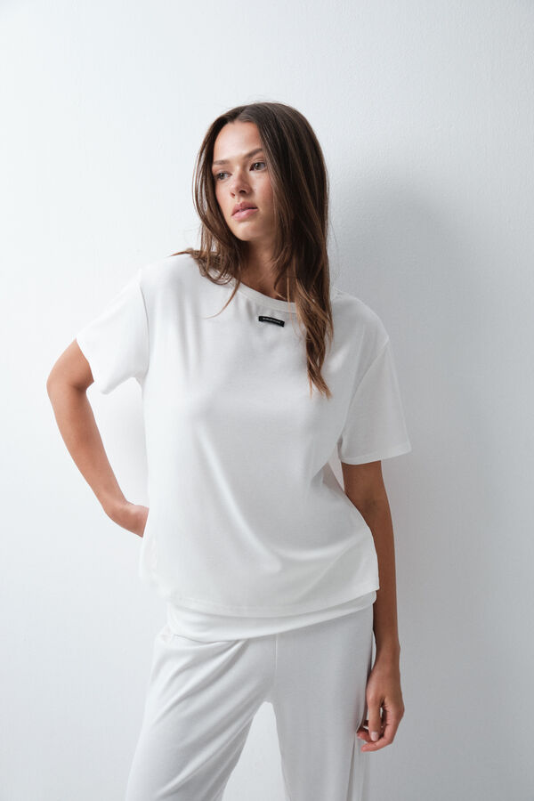 Women'secret White lounge long pyjamas beige