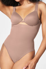 Spanx Tanga moldeador de talle alto Seamless Power nude