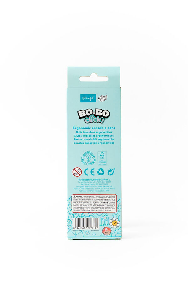 Mr. Wonderful Set of 2 erasable Raccoon and Capybara pens Bo-Bo Click! printed