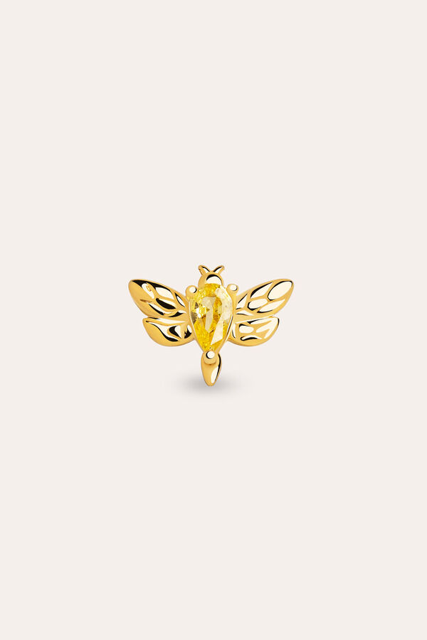 Womensecret Single gold-plated silver bee earring rávasalt mintás