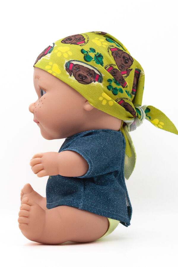 Womensecret Baby Pelón con pañuelo diseñado por Pablo Alborán. Muñeco solidario. vert