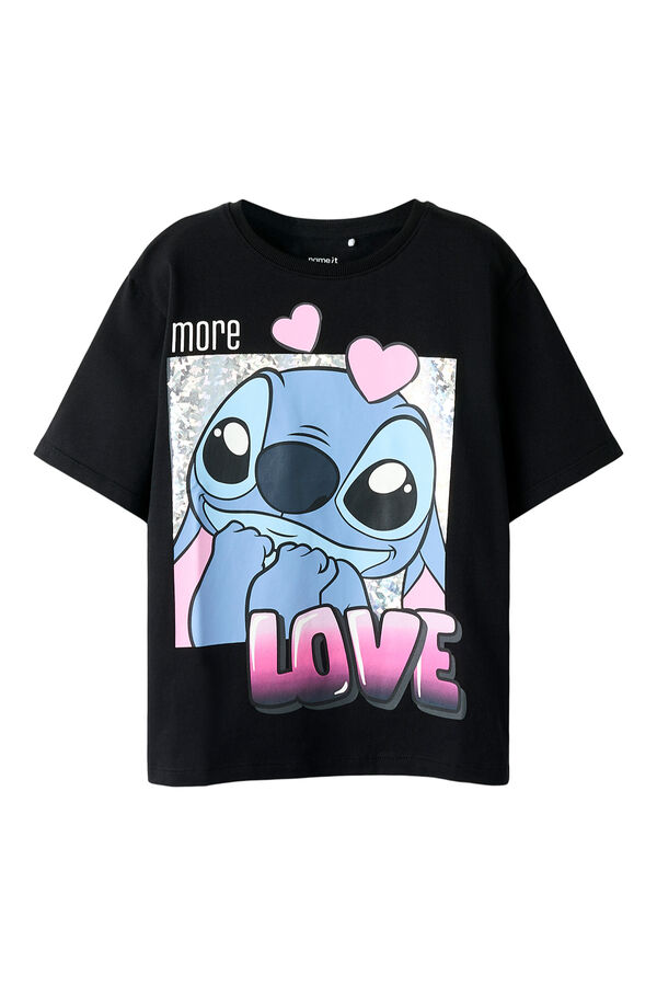 Name it Girls' Lilo & Stitch T-shirt black