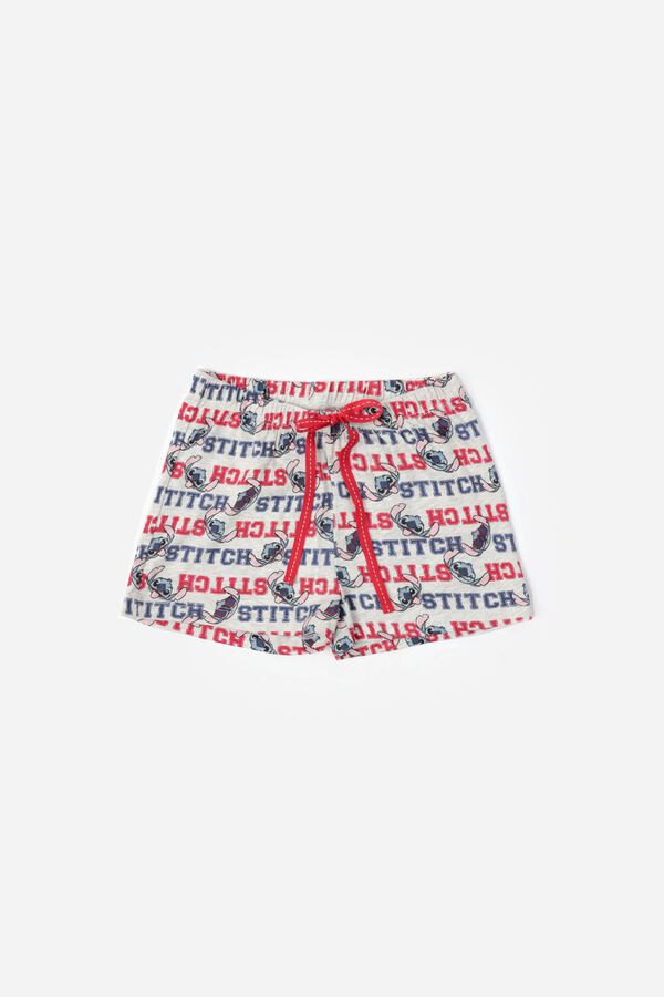Admas Pijama corto Stitch university rojo