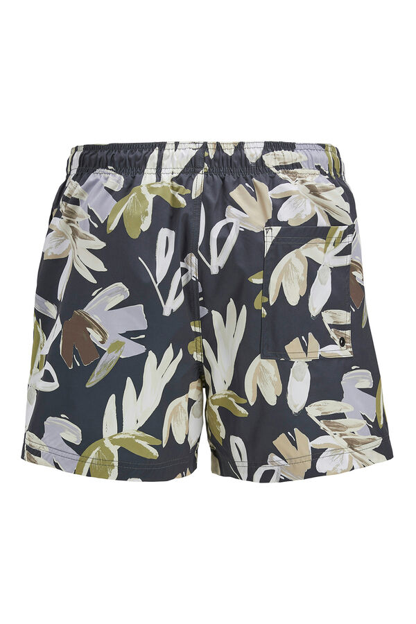 Jack & Jones Ba&ntilde;ador estampado gris