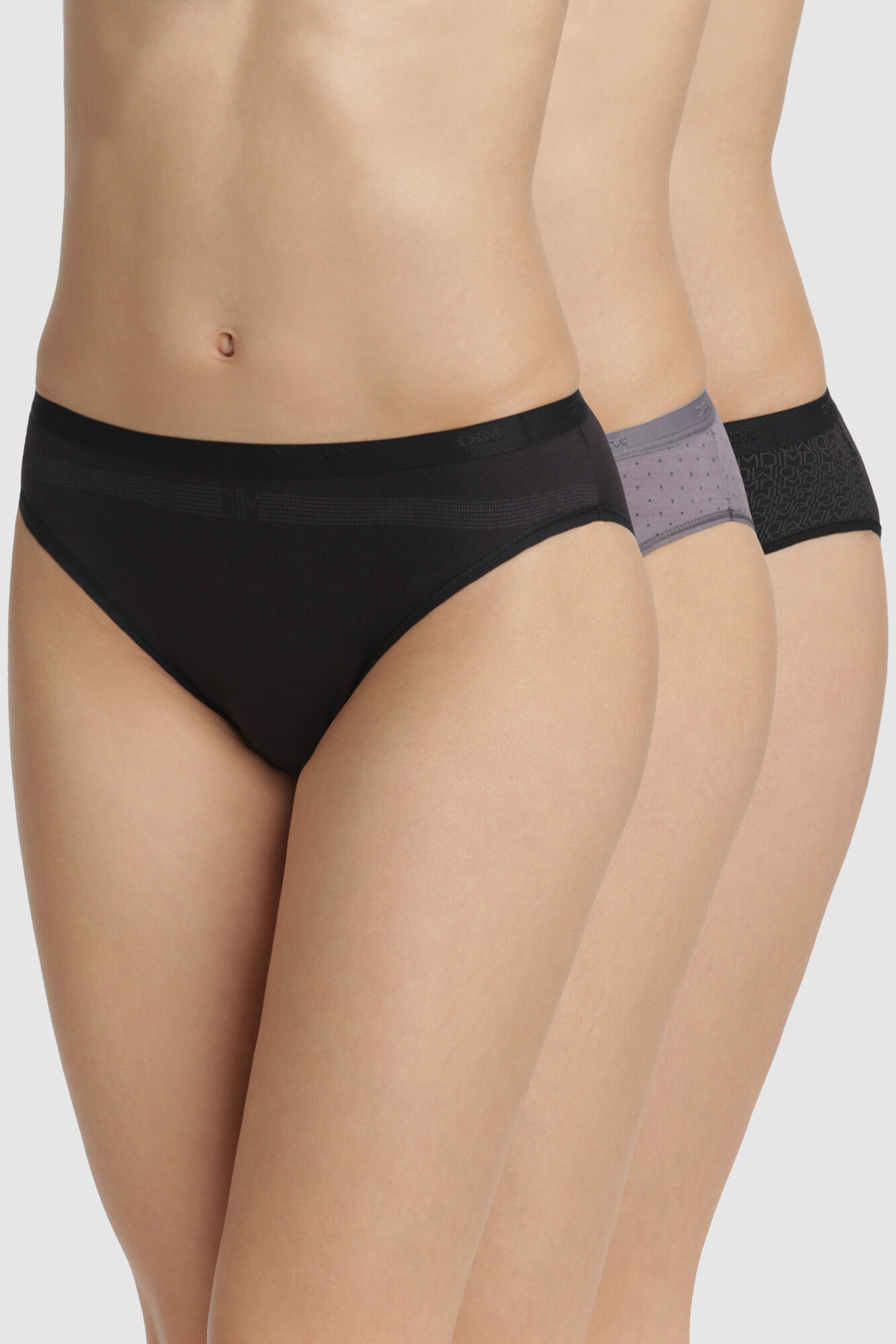 DIM Pack 3 bragas Pockets Coton