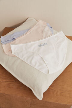 Womensecret 3-pack low-waist 100% cotton maternity panties printed
