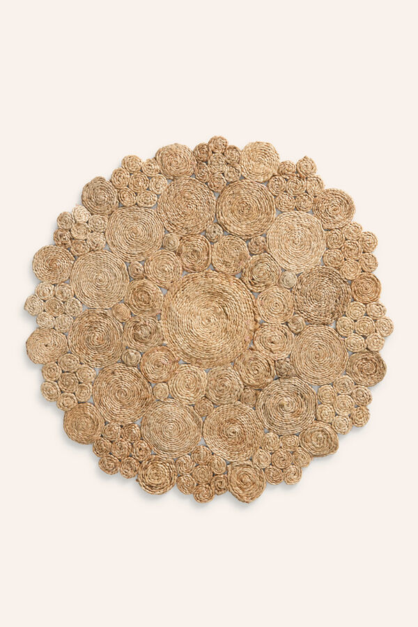 Womensecret Flo round rug Diam. 150 Natural természetes