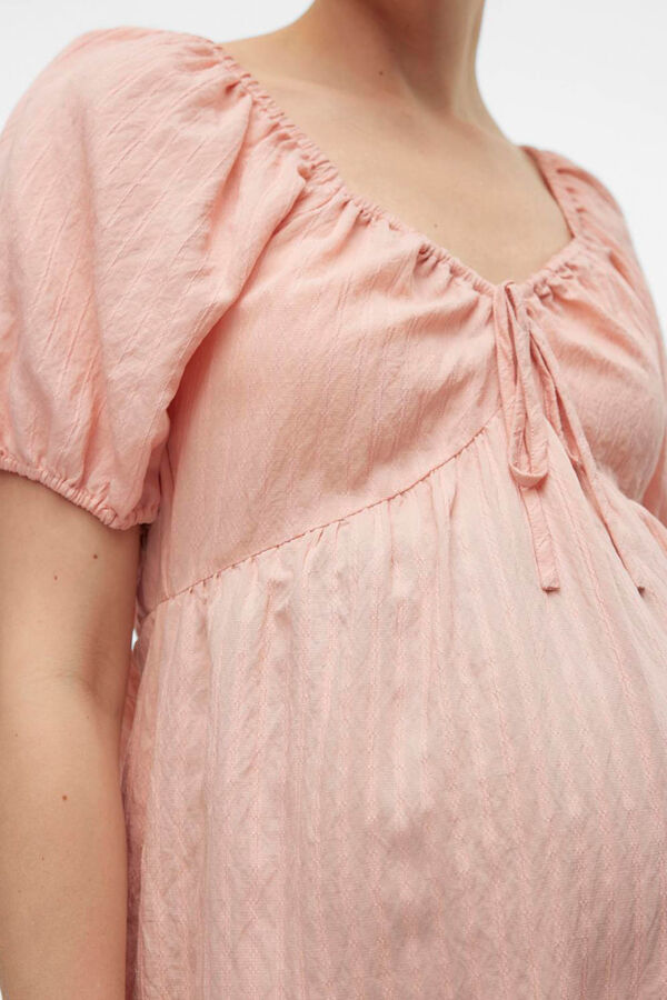 Womensecret Short puffed sleeve maternity and nursing top  pink