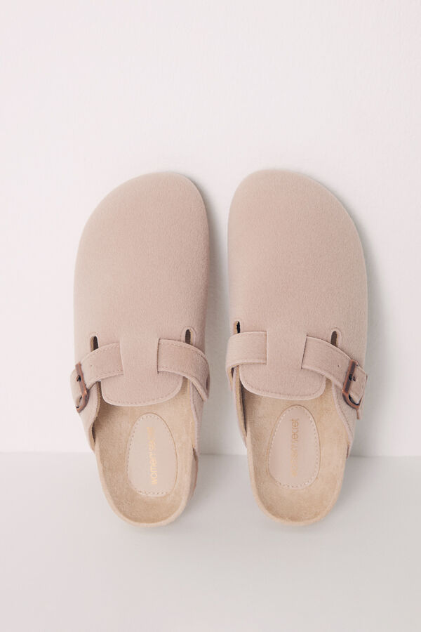 Womensecret Swedish organic camel slippers brown