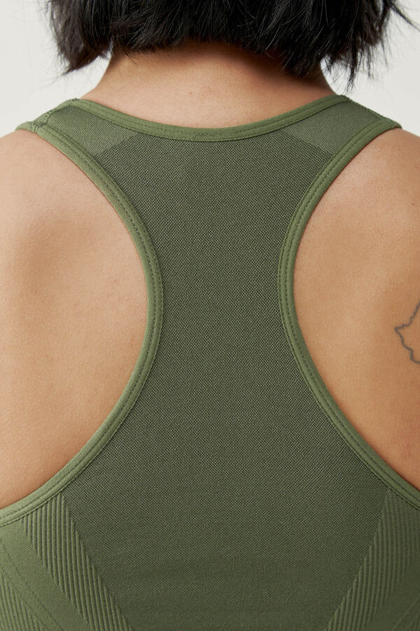 Born Living Yoga Top Aretha Crocodile kaki