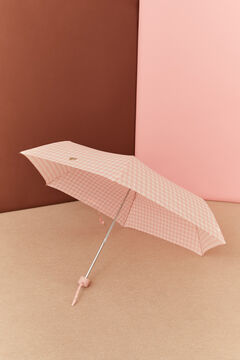 Womensecret Pink checked La Vecina Rubia umbrella pink