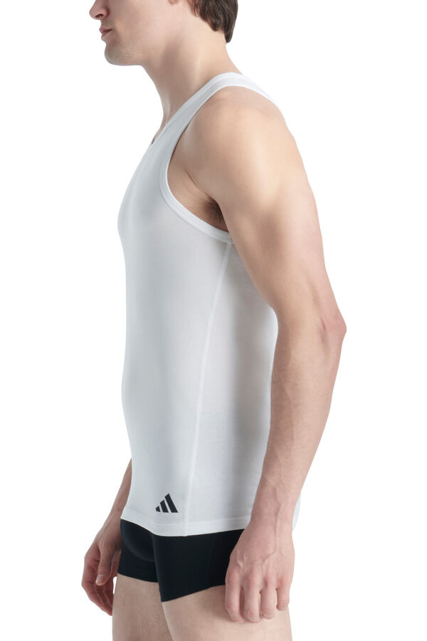Adidas Pack of 2 vest tops white