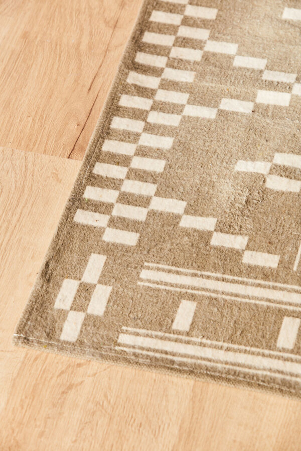 Womensecret Farim geometric print soft rug brown