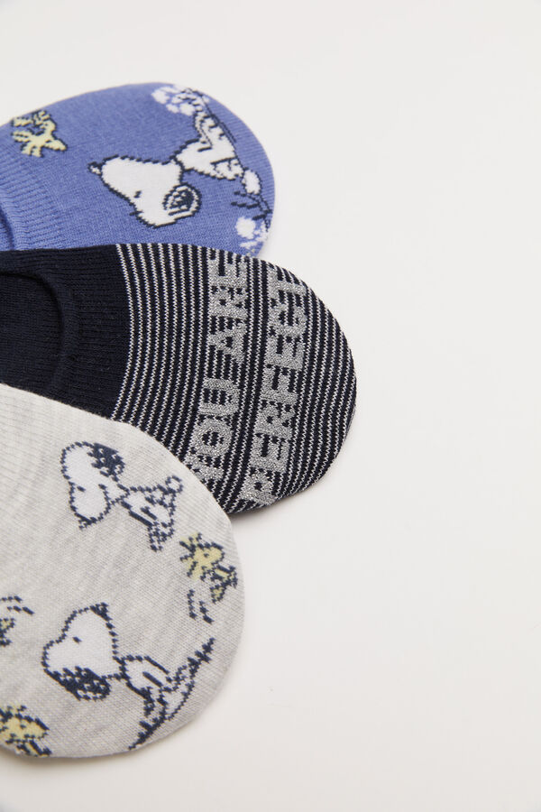 Womensecret Snoopy-mintás zoknik, 3 db-os csomag rávasalt mintás