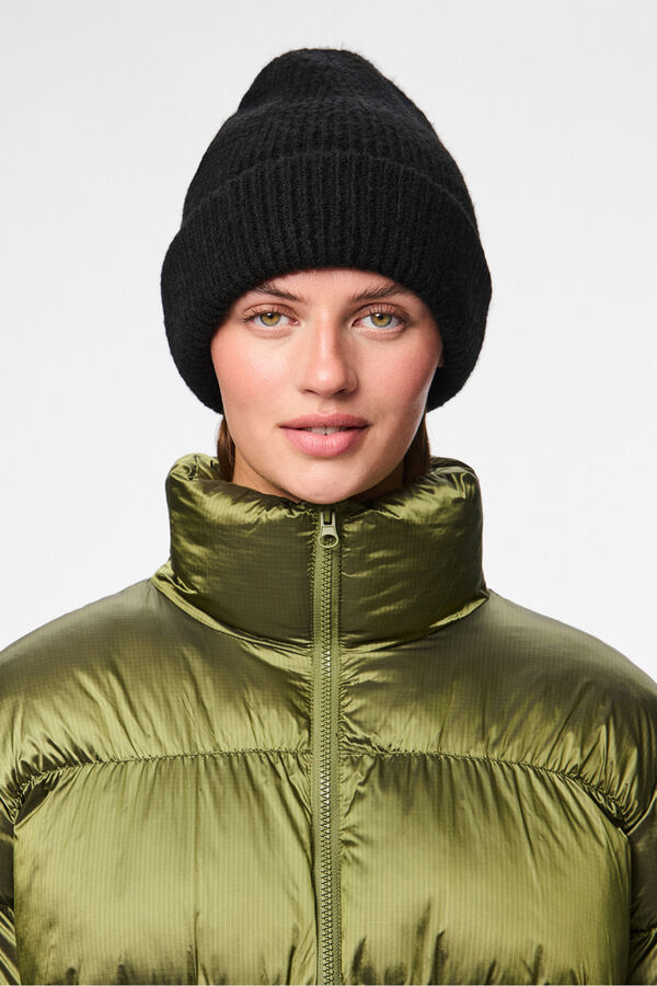 Pieces Gorro de punto negro