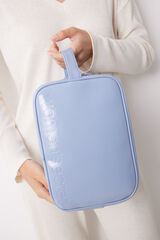 Womensecret Large blue patent vanity case blue