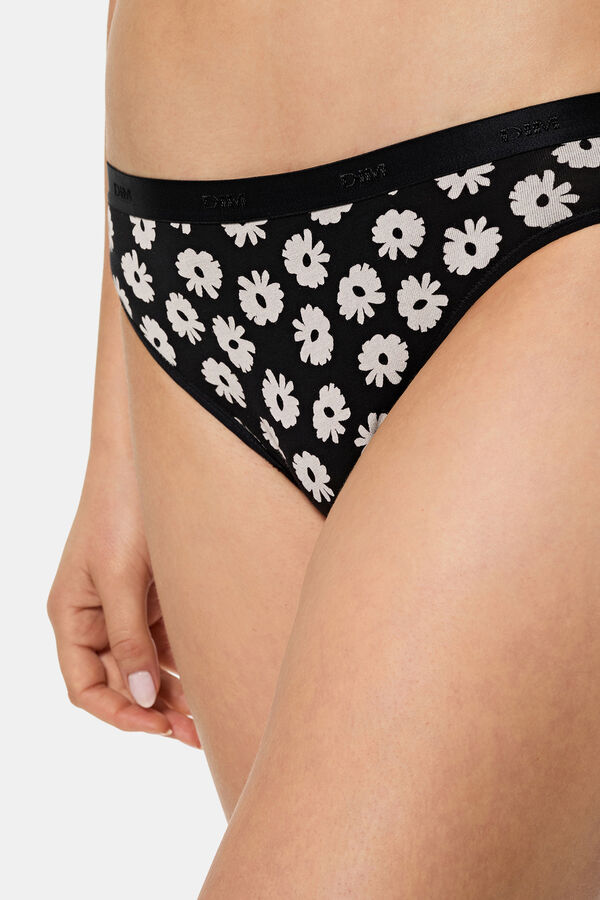 DIM Pack 3 bragas cl&aacute;sicas negro