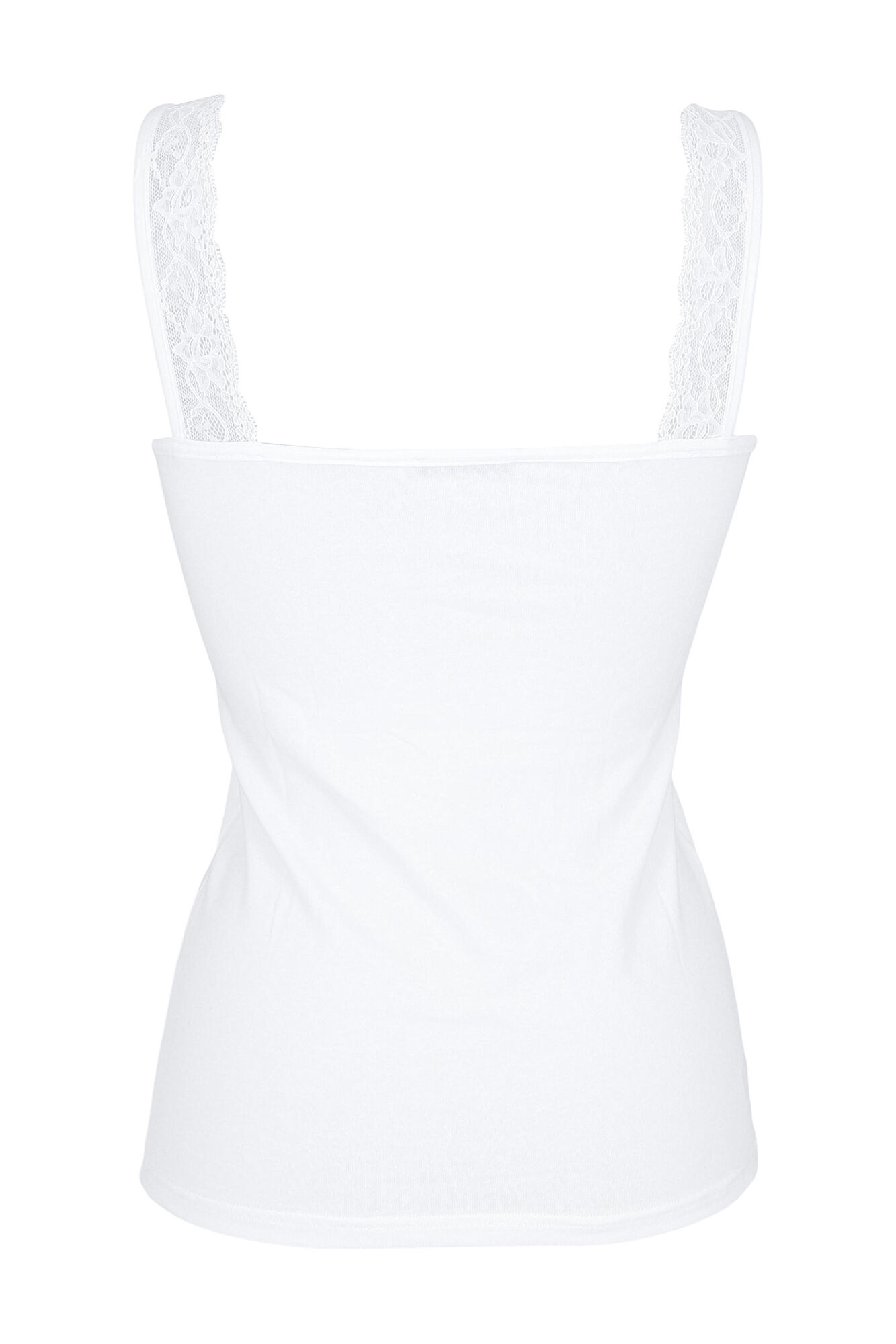 Cotonella Camiseta termal de mujer con encajes de  tirante ancho. 