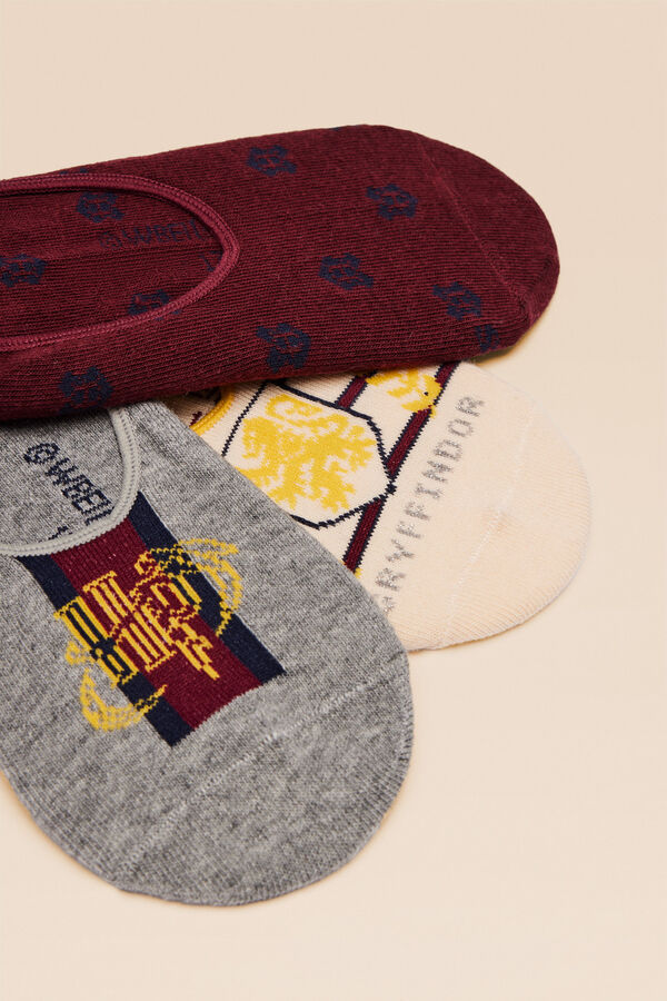 Womensecret 3-pack Harry Potter cotton no-show socks printed