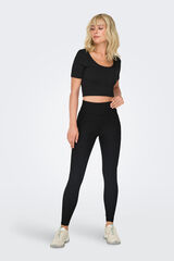 Only Play High waisted leggings with side pocket black