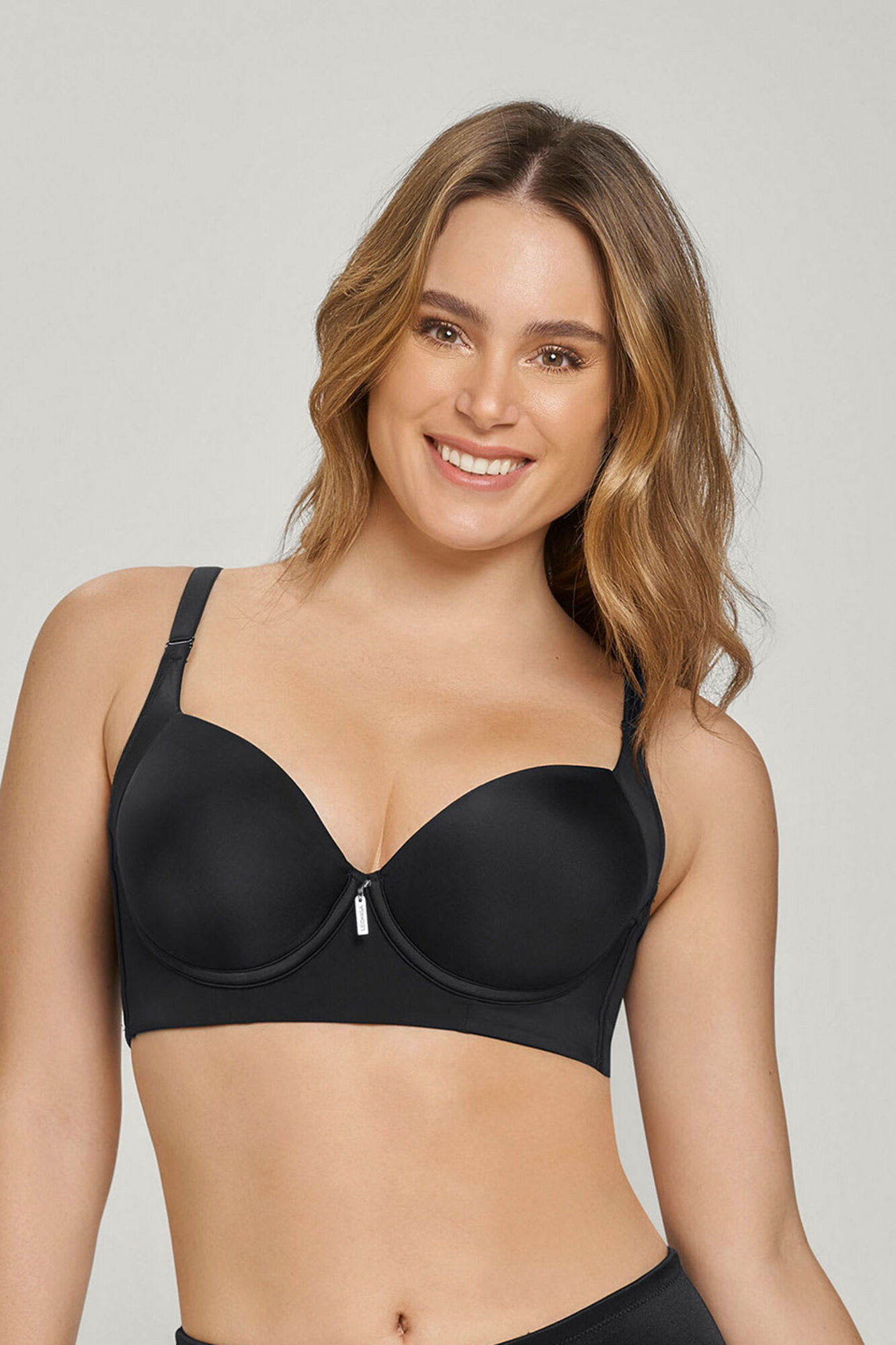 Leonisa Sujetador de push up suave y cubrimiento alto en sisa y espalda