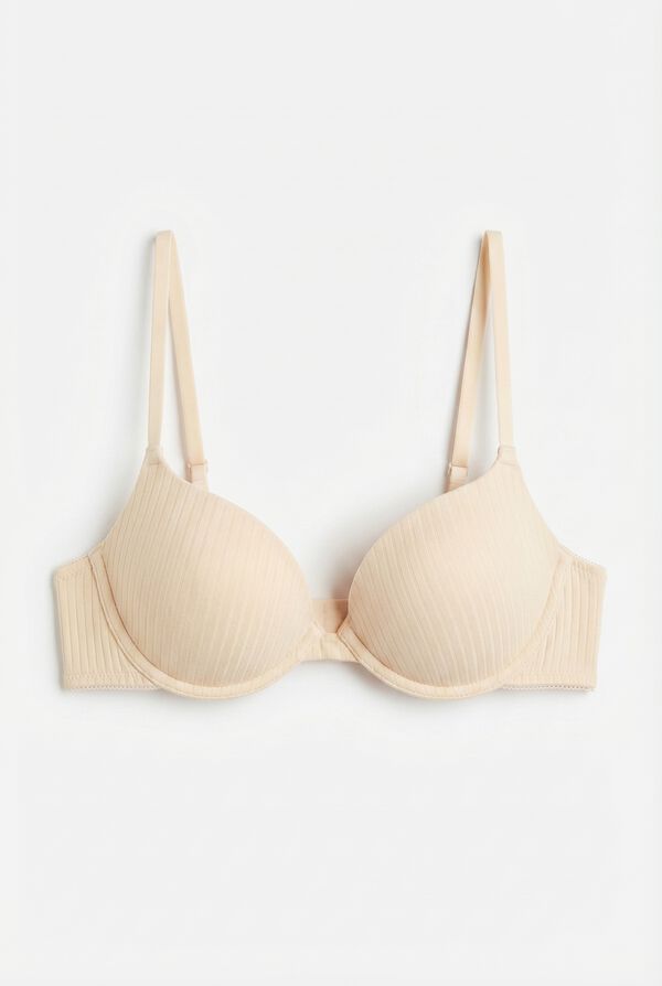 Women'secret Žuti pamučni push-up grudnjak GORGEOUS Žuta