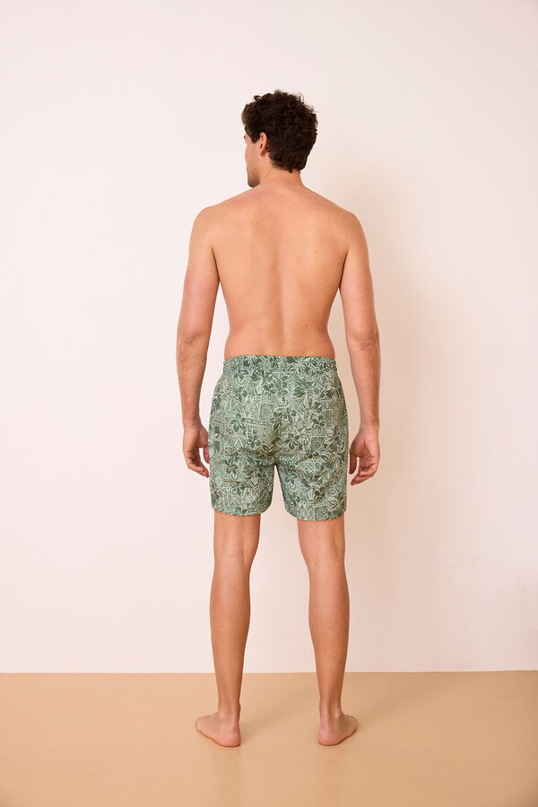 Promise Tropical Hawaii men's swimwear beige
