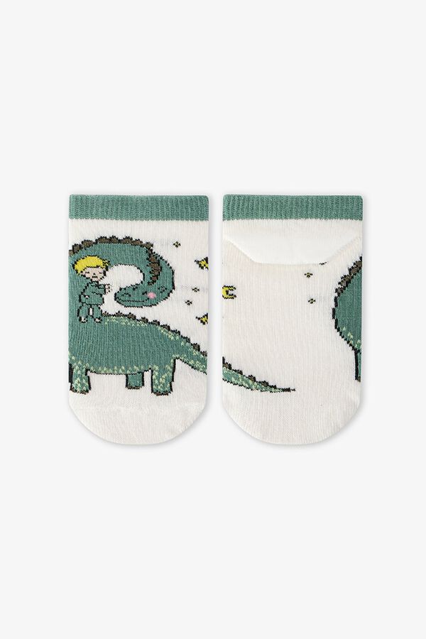 Penti Pack 3 calcetines cortos dino rayas estampado