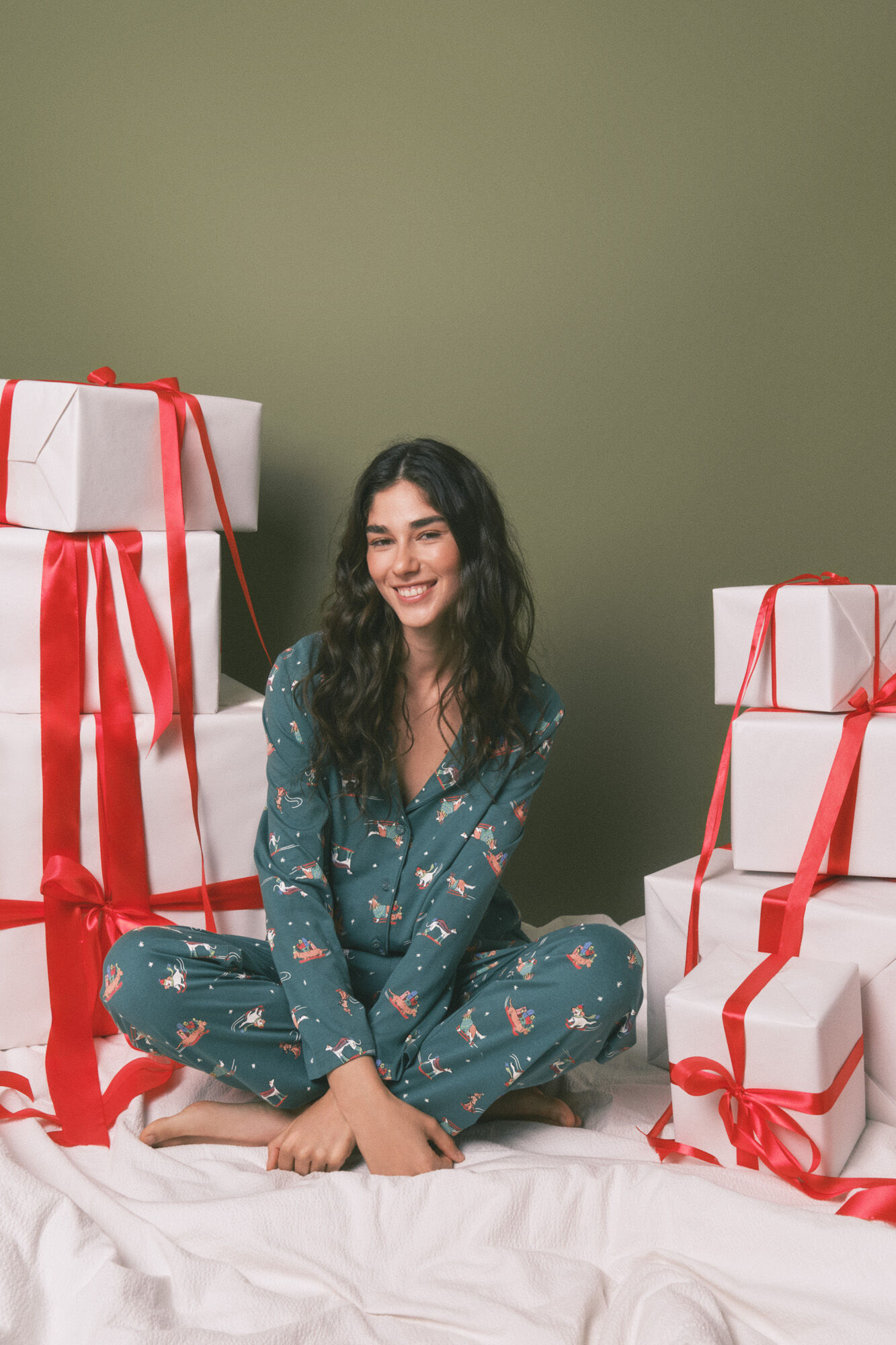 Women'secret 100% cotton dog classic pyjamas