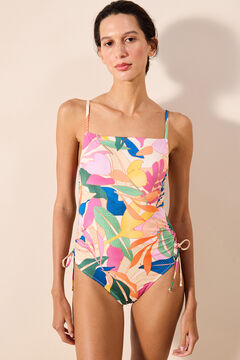 Womensecret Strapless printed swimsuit printed