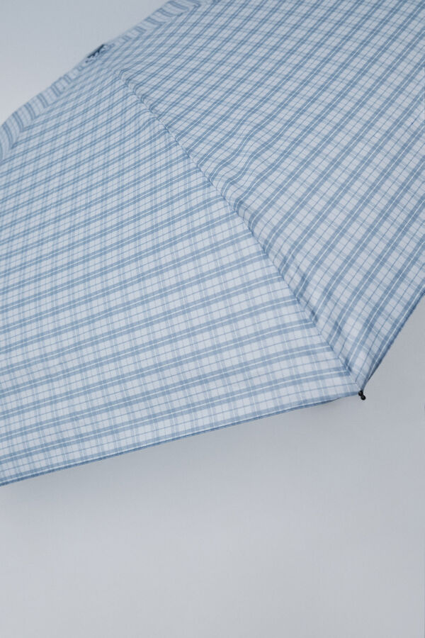 Women'secret Plaid mini umbrella blue