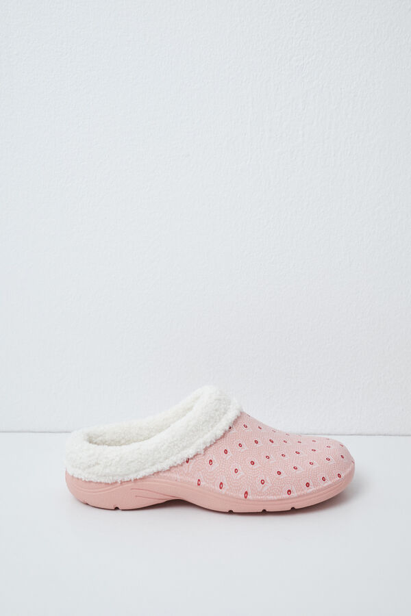 Women'secret Lined clog slippers green