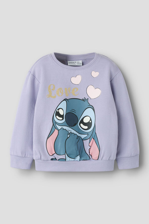 Name It Stitch sweatshirt pink