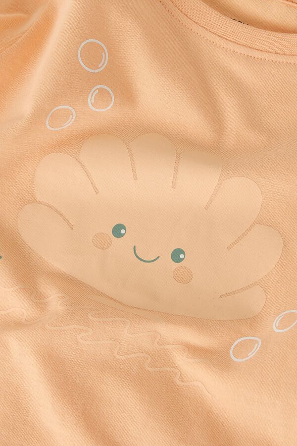 Name it Short sleeve print girl's T-shirt pink