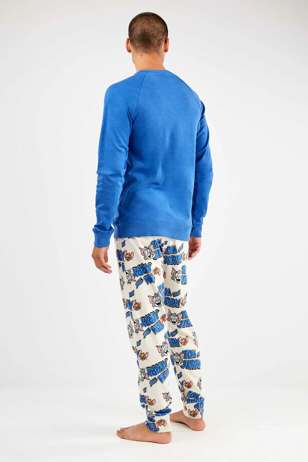 Gisela Conjunto pijama Tom & Jerry en punto interlock azul