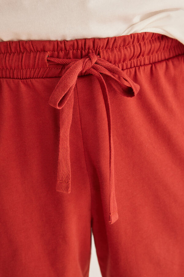 Womensecret Men's 100% cotton Hot Dog pyjamas beige