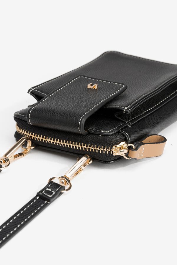 Vilanova Crni elegantni novčanik za kovanice Crna