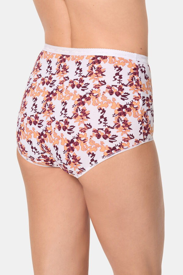 Playtex Pack of 3 high- panties organic cotton panties printed