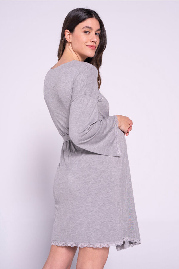 Womensecret Maternity robe with lace on bottom Siva