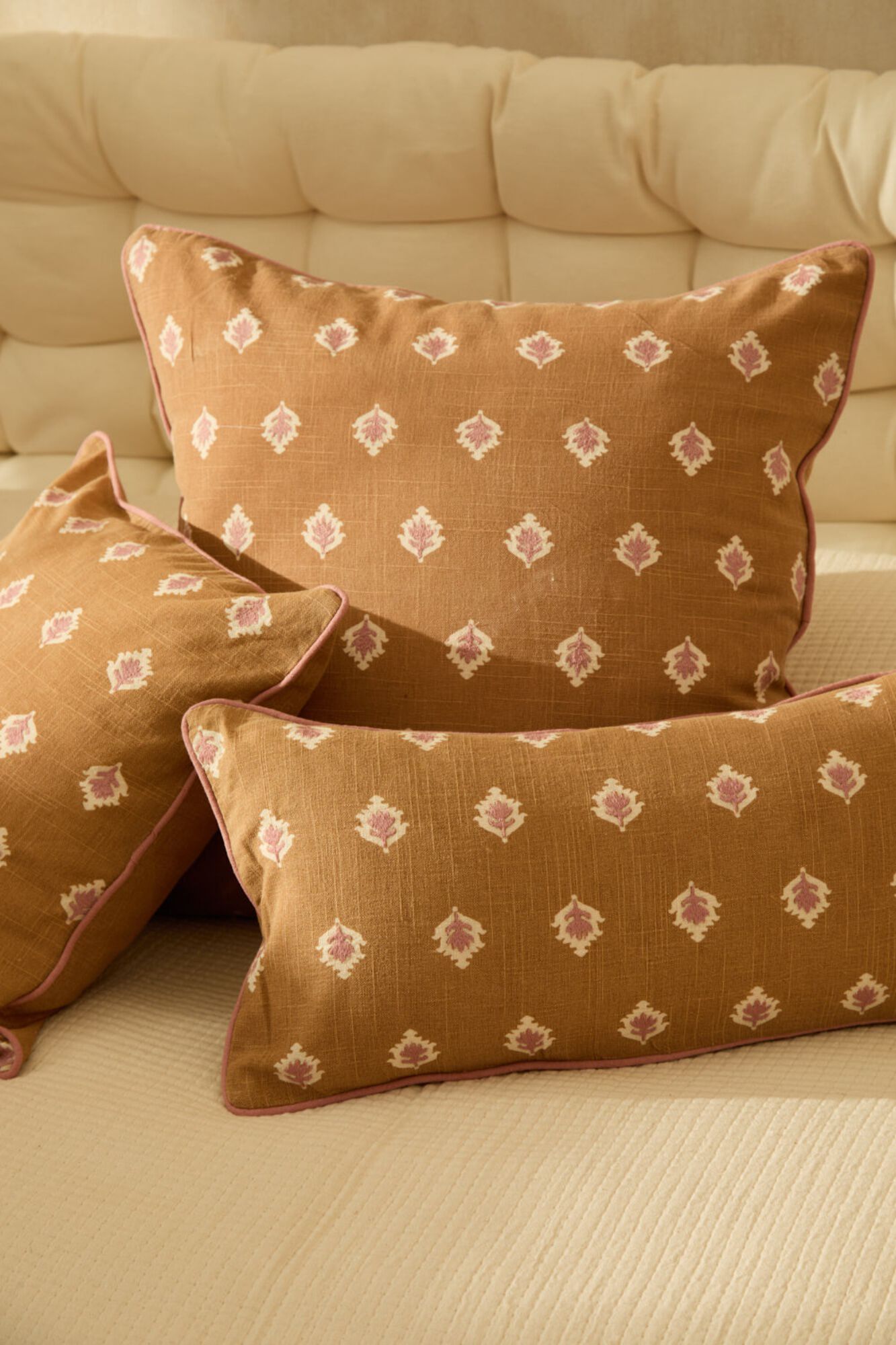 Calma House Funda coj&iacute;n de algod&oacute;n de 45x45