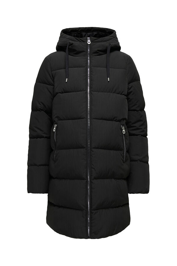 Only Maternity Long coat maternity puffer black