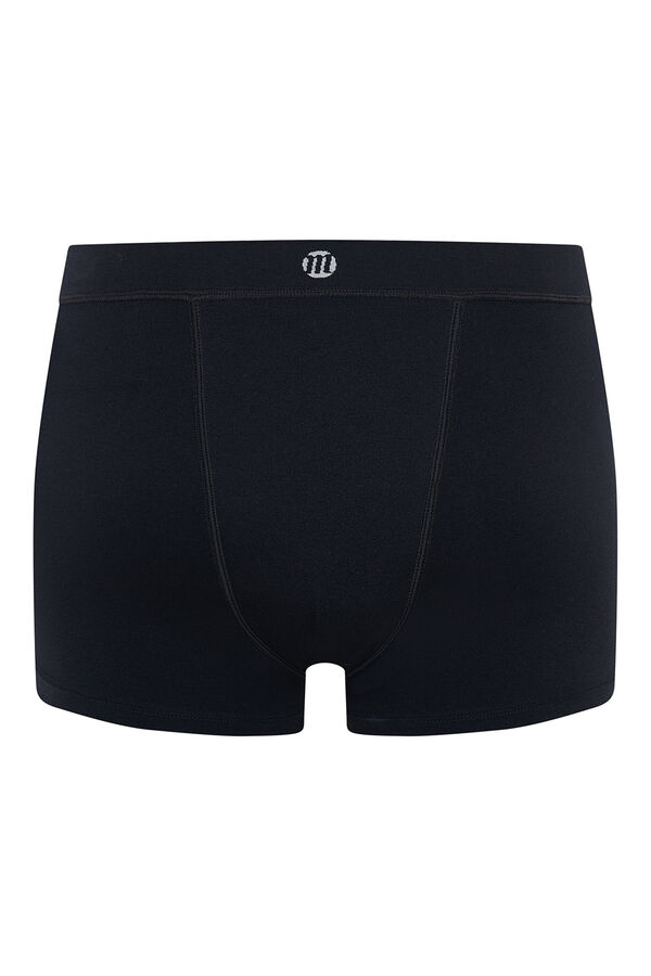 Modibodi Conjunto de 3 cuecas menstruais curtas sem costuras Flujo Super Black preto