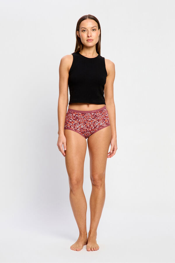 Modibodi Braga Menstrual Alta Bamb&uacute; Flujo Moderado Pink nude