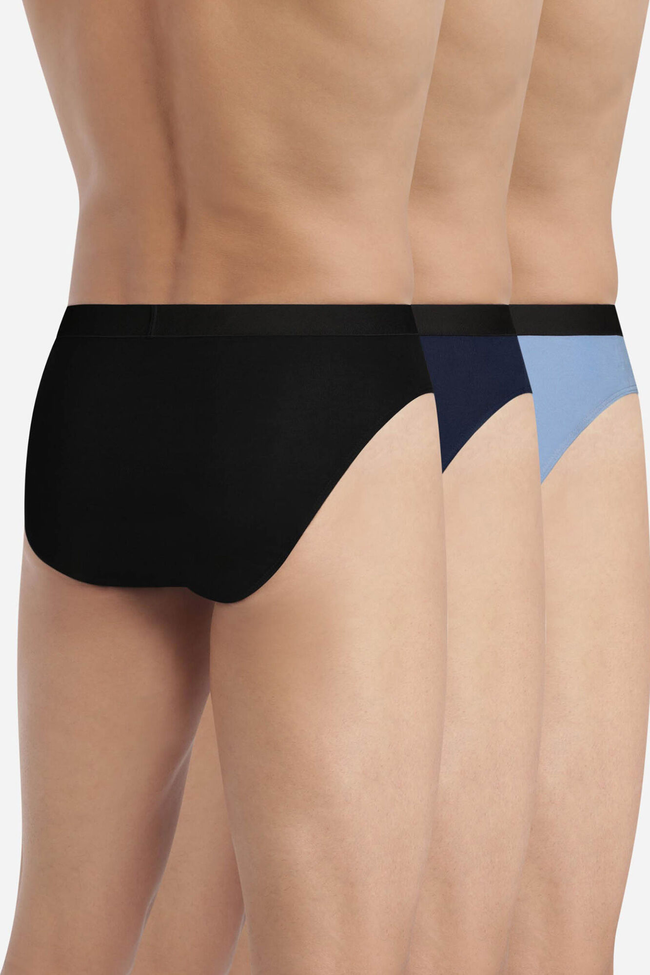 DIM Lot de 3 slips de couleurs assorties