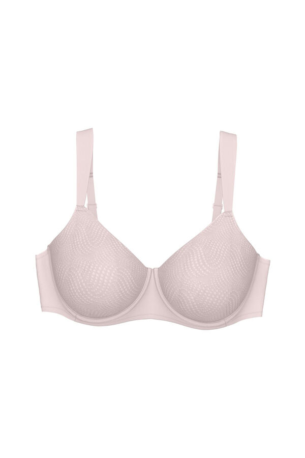 Triumph Sujetador reductor con aro jacquard rosa